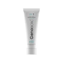 کرم ضد آفتاب بی‌رنگ دست و صورت ژنوبایوتیک SPF 50 مدل SUNO-GEN-D محافظ UVA ،UVB، ‌مناسب برای پوست های خشک و معمولی حجم 50 میلی‌لیتر