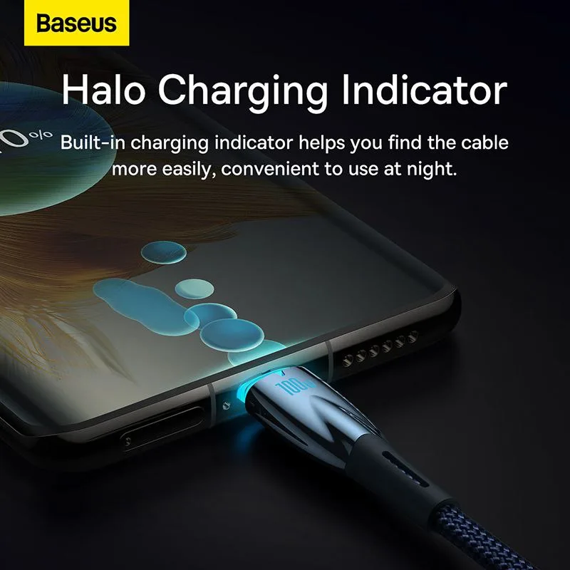 کابل USB-C باسئوس مدل Glimmer Series 100W طول 2 متر