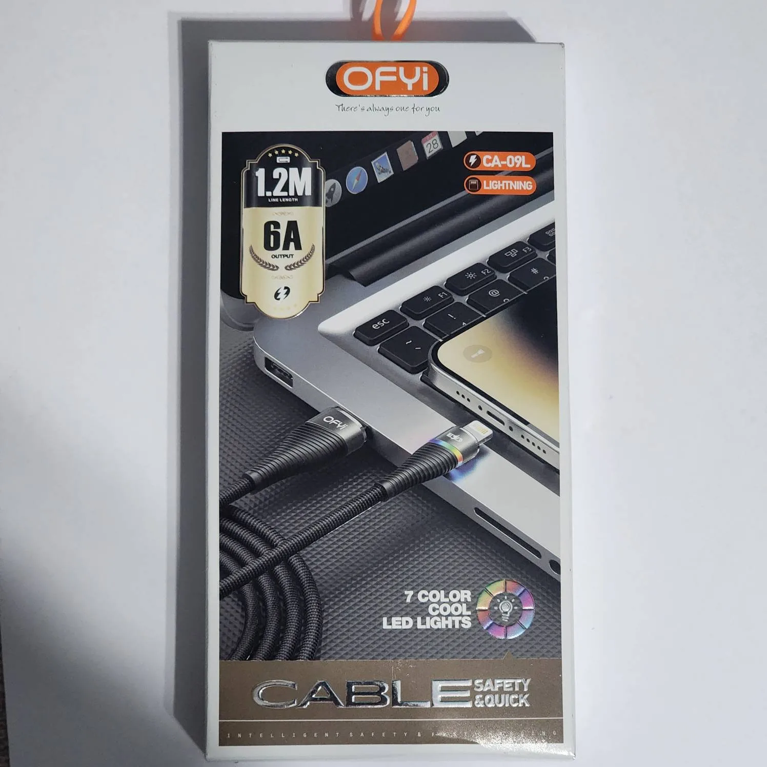 کابل تبدیل USB به لایتنینگ افی مدل CA-09L طول 1.2 متر