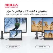 کابل USB-C نیبیوا مدل USB4 V2 ThunderBolt 5 طول 1 متر