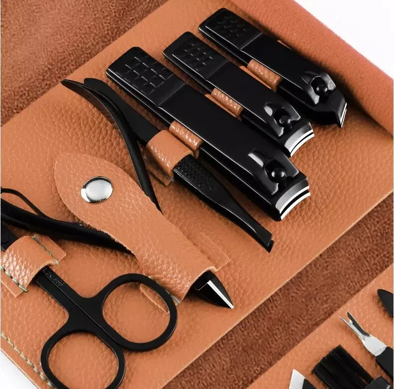 ست مانیکور و پدیکور مدل 16-Leather مجموعه 16 عددی
