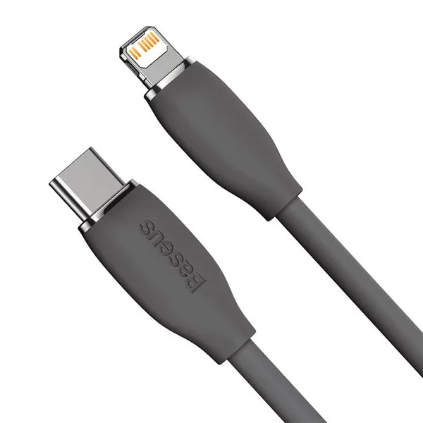 کابل تبدیل لایتنینگ به USB-C باسئوس مدل Jelly Liquid Silica Gel طول 1.2 متر