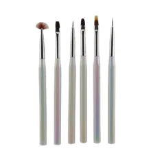 قلم موی طراحی ناخن لیندی مدل PRO ART-6 مجموعه 6 عددی