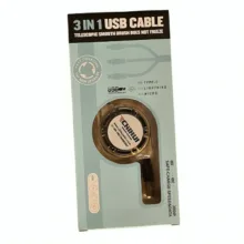 کابل تبدیل USB به microUSB/USB-C/لایتنینگ مدل WWQ-60 طول 1 متر