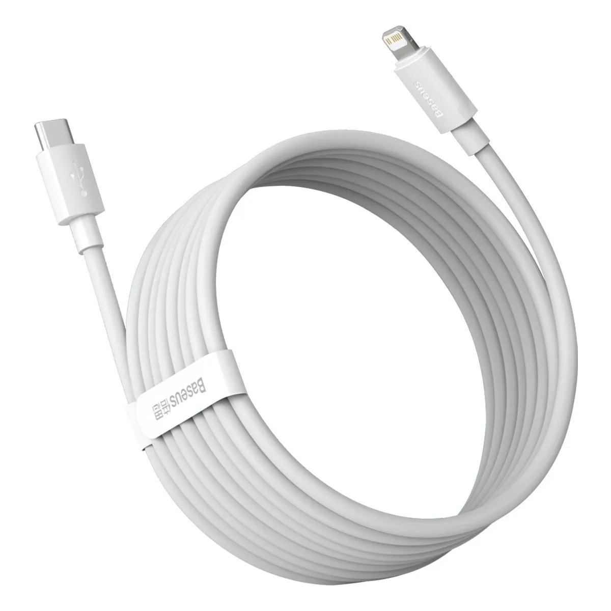 کابل تبدیل USB-C به لایتنینگ باسئوس مدل Superior PD  طول 1.5 متر بسته دو عددی