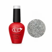 لاک ژل اکلیلی ناخن اتوپیا مدل GLITTER شماره 76 رنگ نقره ای