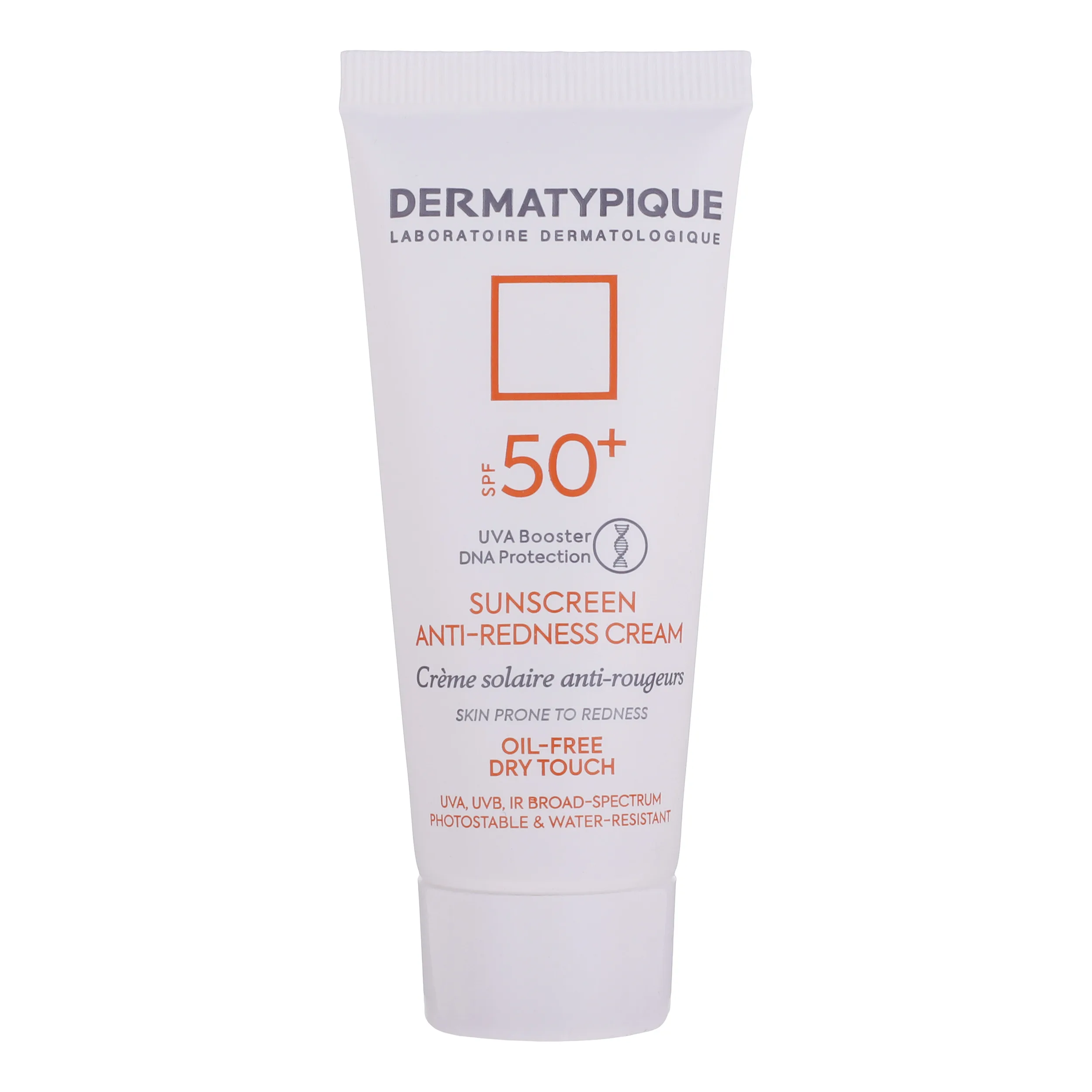کرم ضد آفتاب بدون رنگ درماتیپیک SPF50 مدل Anti_redness ‌محافط UVB, UVA مناسب انواع پوست حجم 40 میلی‌لیتر