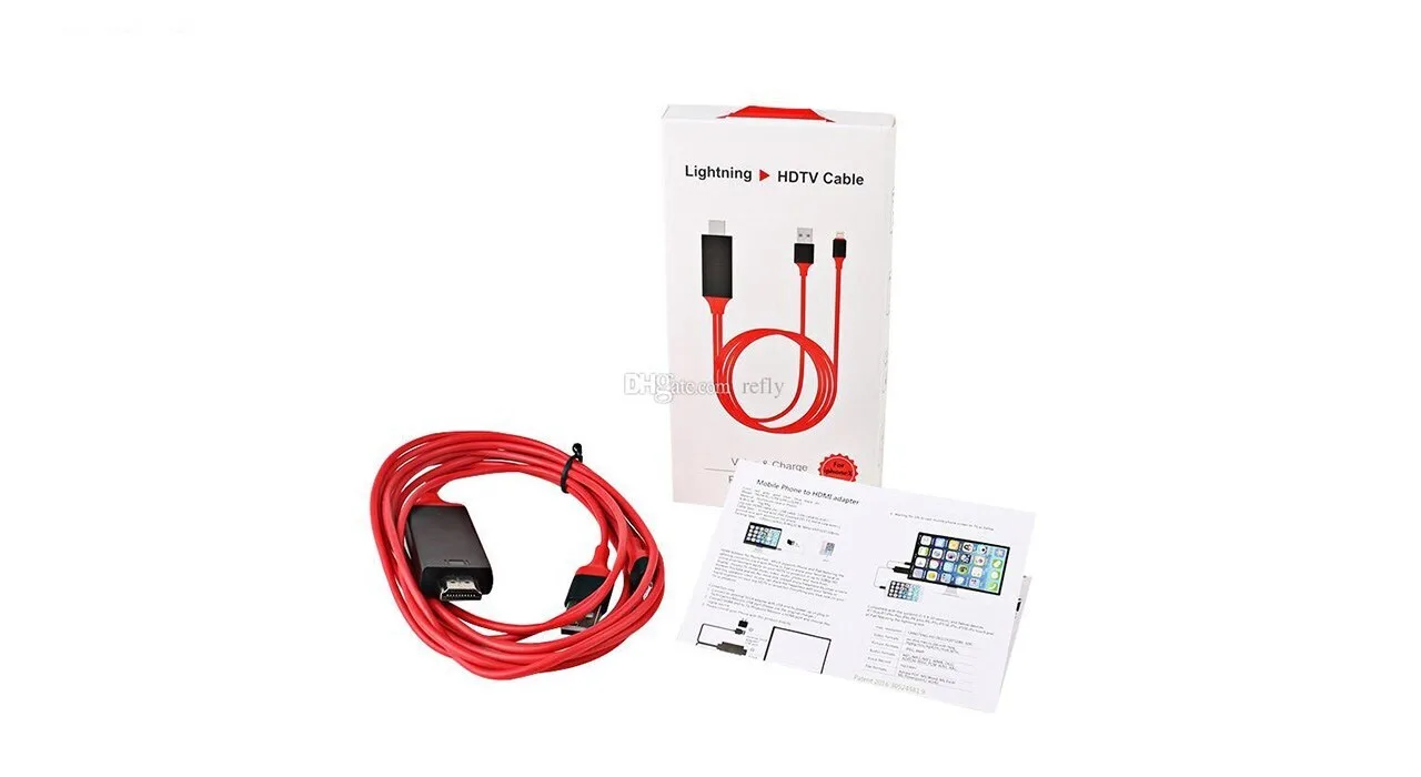 کابل تبدیل لایتنینگ به HDMI مدل HDTV به طول 2 متر