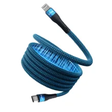 کابل تبدیل USB-C به لایتنینگ فوربری مدل Magnetic KS-CL01-20W طول 1 متر