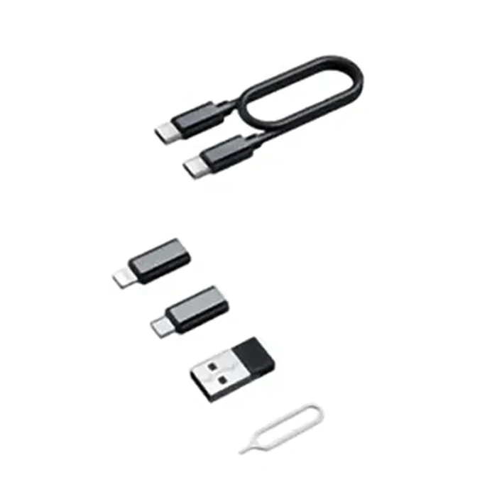 کابل تبدیل USB-C/USB به لایتنینگ/USB-C/MicroUSB بیوا مدل C-17 طول 0.28 متر