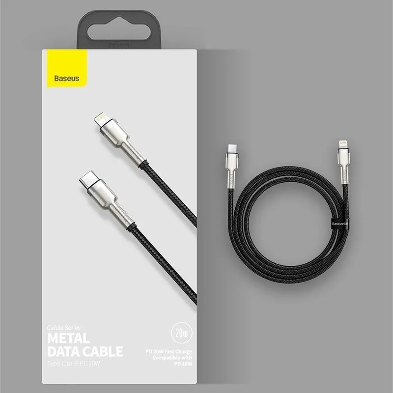 کابل تبدیل USB-C به لایتنینگ باسئوس مدل CAJK-B01 20W طول 2 متر