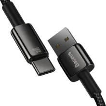 کابل تبدیل USB به USB-C باسئوس مدل Tungsten Gold 100W طول 2 متر