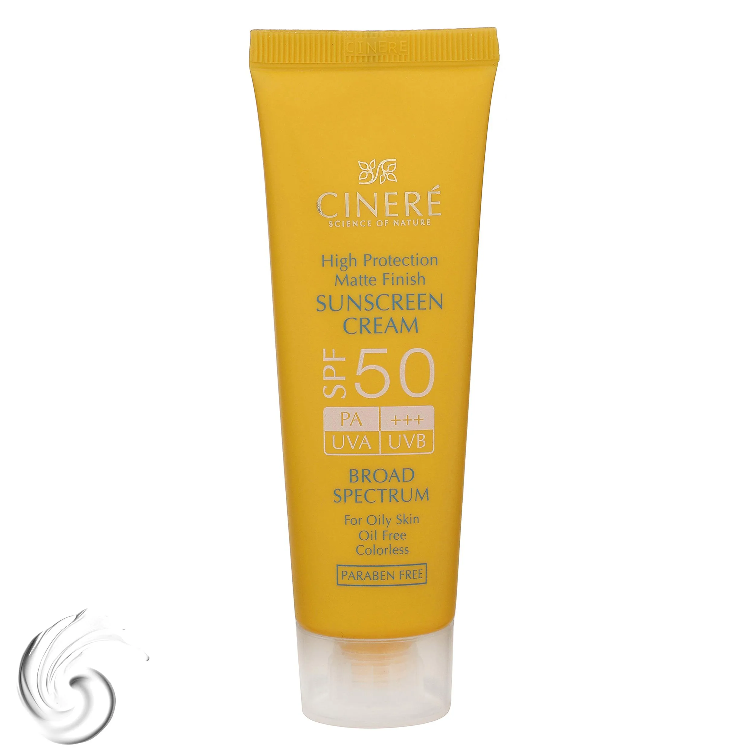 کرم ضدآفتاب بیرنگ سینره مدل SPF50 مناسب پوست چرب، حجم 50 میلیلیتر