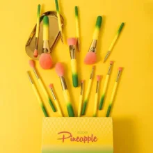 ست برس آرایشی دو کالر مدل PineappleDP16 مجموعه 16 عددی