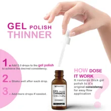 محلول رقیق کننده لاک ژل مونیمار مدل Solvent حجم 32 میلی لیتر