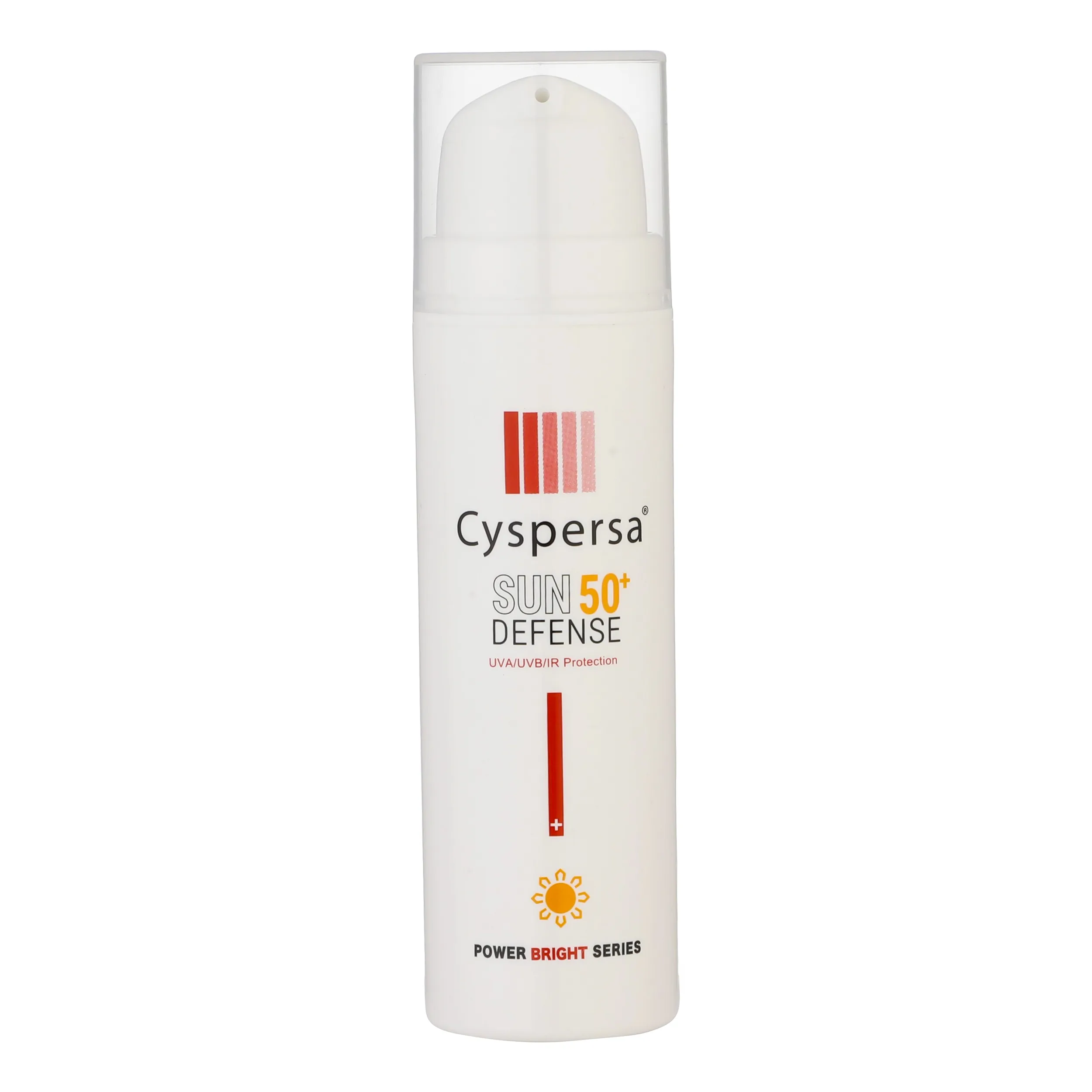 کرم ضدآفتاب بیرنگ سیسپرسا SPF50 مدل ضدلک مناسب برای انواع پوست، حجم 50 میلیلیتر