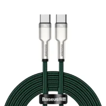 کابل تبدیل USB-C باسئوس مدل Metal Series 100W طول 2 متر