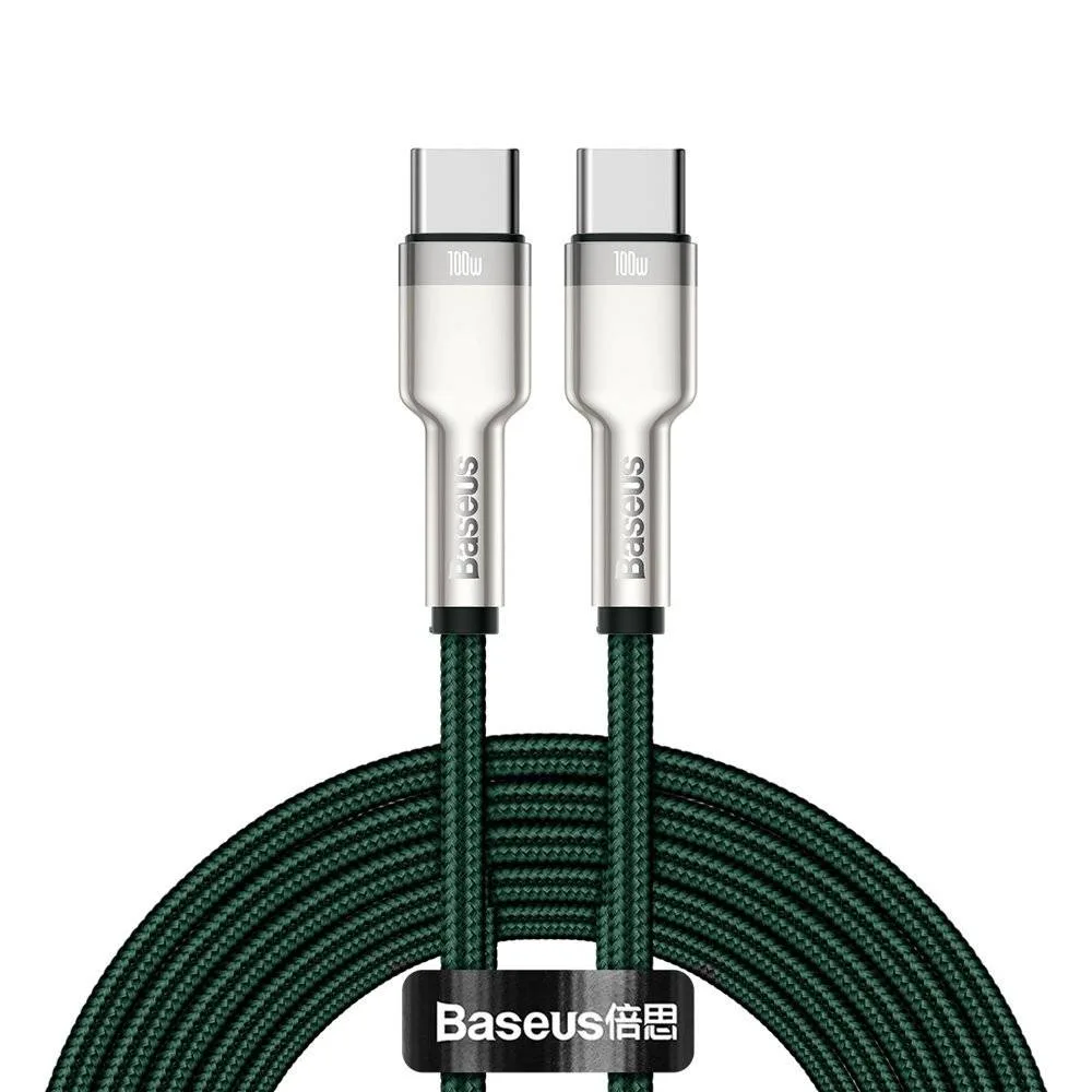کابل تبدیل USB-C باسئوس مدل Metal Series 100W طول 2 متر