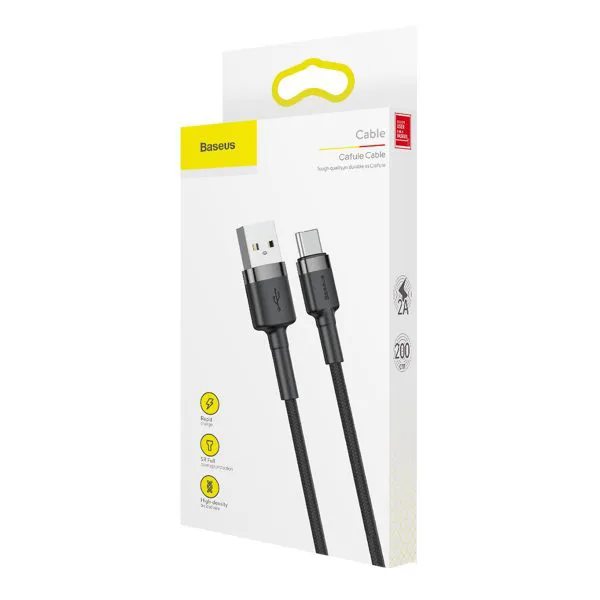 کابل تبدیل USB به USB-C باسئوس  مدل CATKLF-CG1 Cafule طول 2 متر