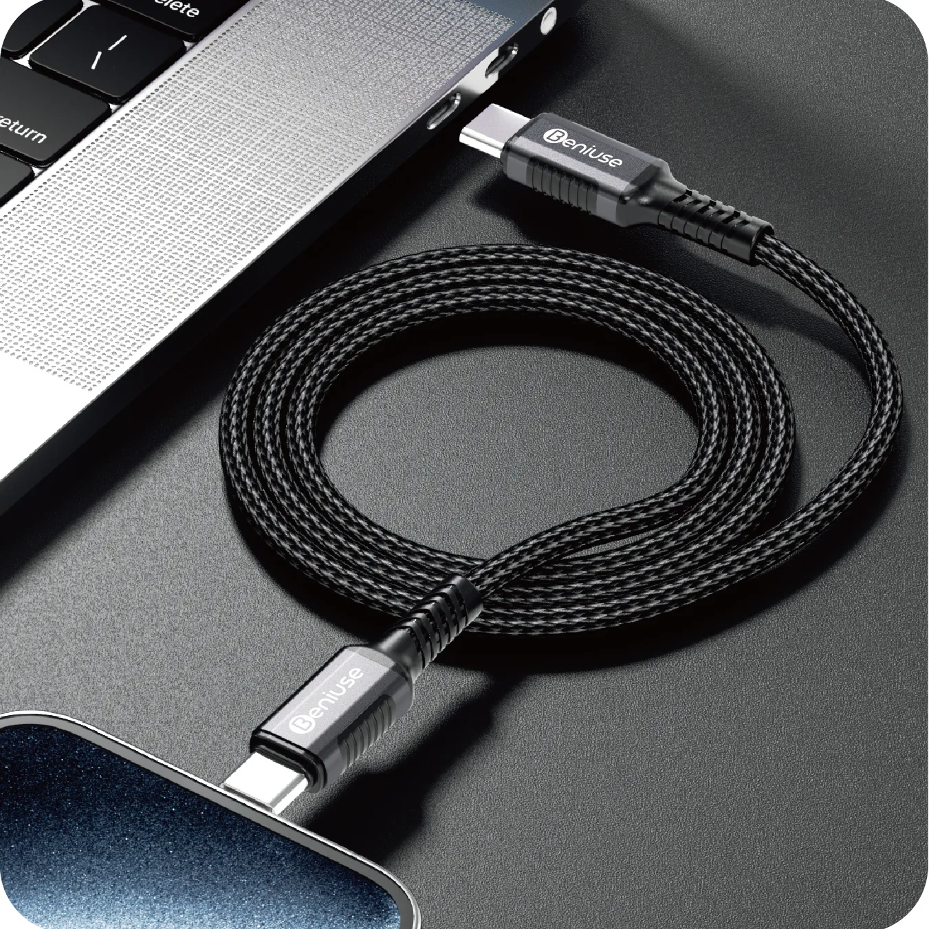 کابل USB-C بنیوس مدل BE-CA04 طول 1متر