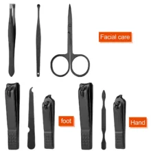 ست مانیکور و پدیکور مدل CARBON-DESIGN مجموعه 7 عددی