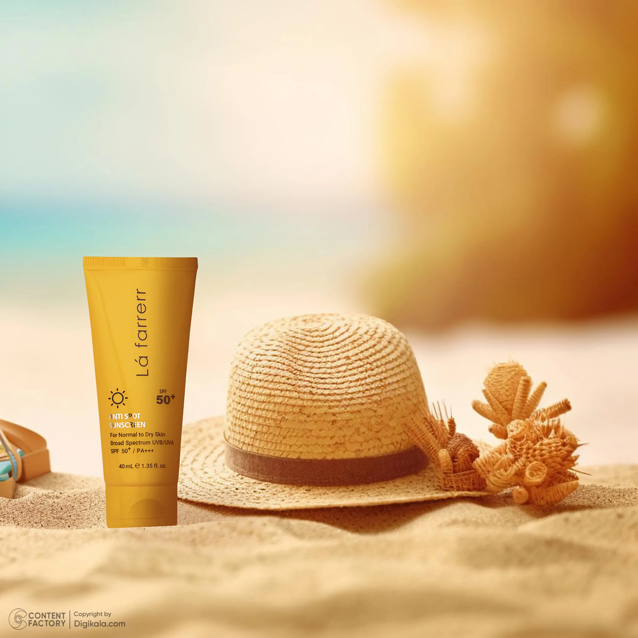 کرم ضدآفتاب و ضدلک بیرنگ لافارر مدل SPF50، مناسب پوستهای خشک و معمولی، حجم 40 میلیلیتر
