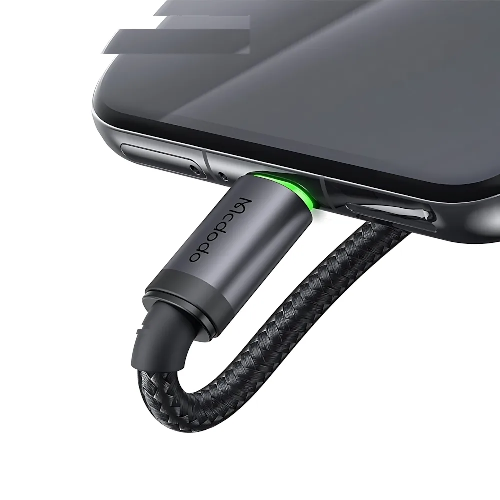 کابل تبدیل USB به USB-C مک دودو مدل MCCA396 LED Version طول 1 متر