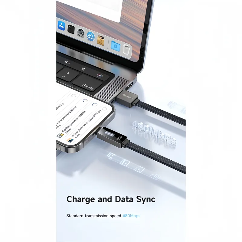 کابل تبدیل USB به لایتنینگ مک دودو مدل CA-4970 طول 1.2 متر