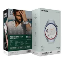 ساعت هوشمند 1/43 اینچی گرین لاین مدل Teck master با بند سیلیکونی