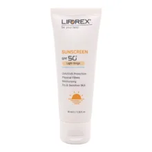 کرم ضد آفتاب رنگی لیپورکس SPF 50 مدل L-D Moisturizing ‌مناسب پوست‌های خشک و حساس حجم 40 میلی‌لیتر