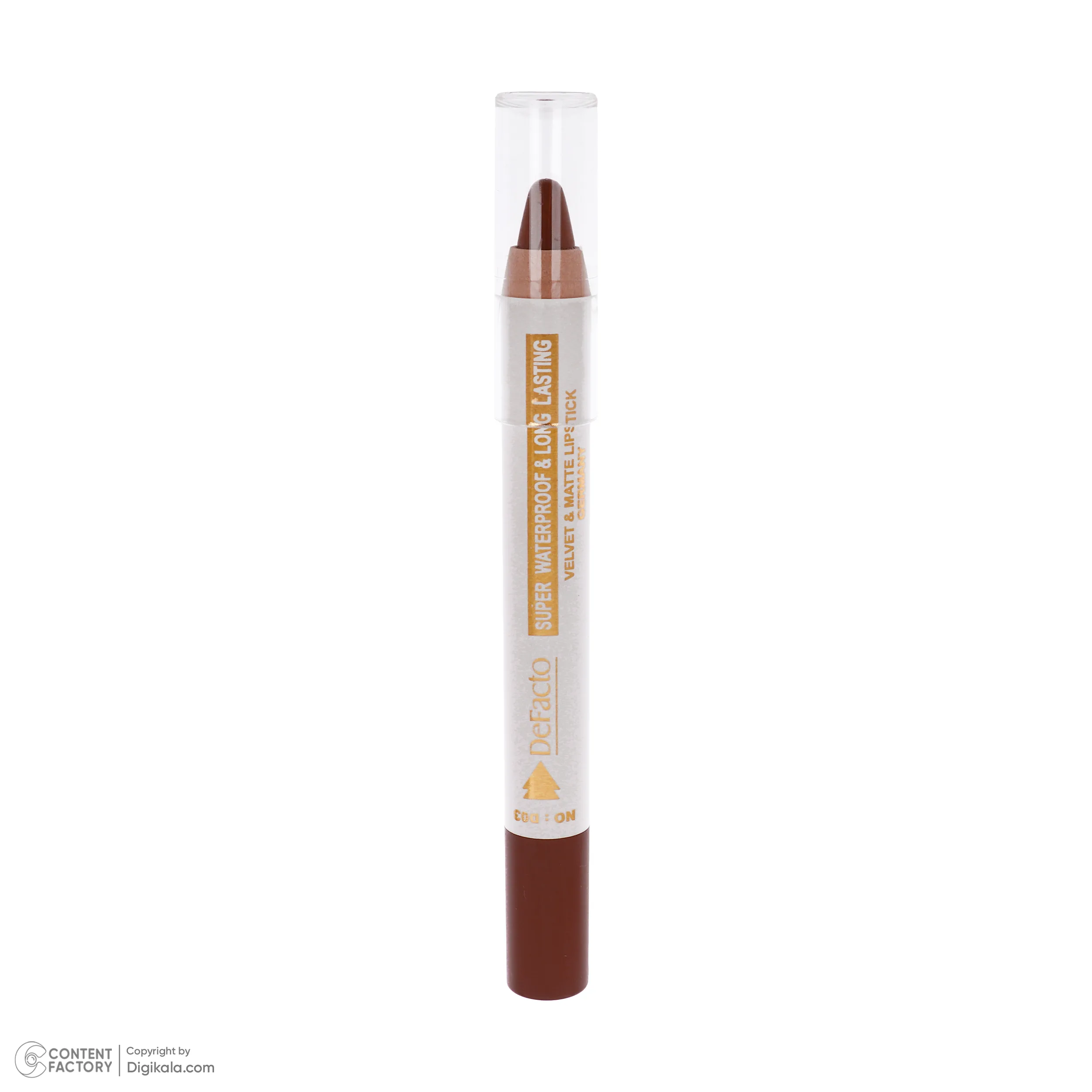 رژ لب مدادی مات دیفکتو مدل Waterproof شماره 3