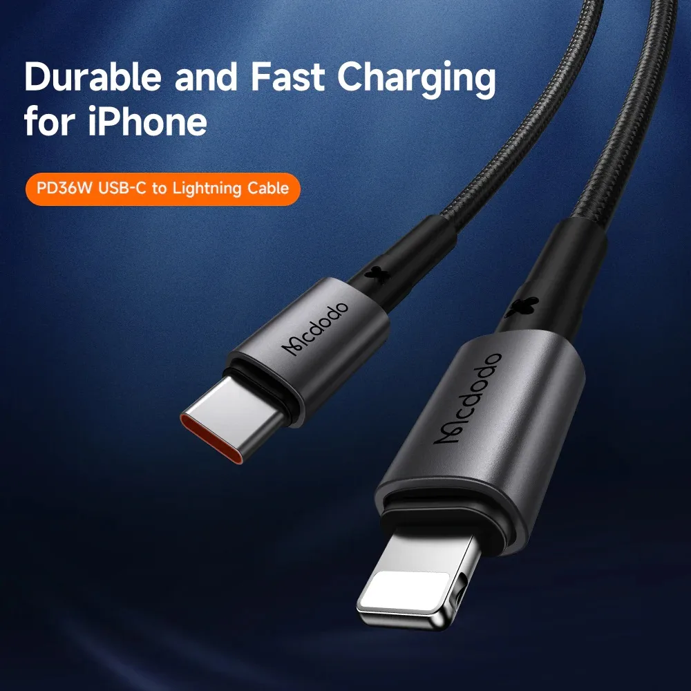 کابل تبدیل USB-C به لایتنینگ مک دودو مدل CA-2851 طول 1.8 متر