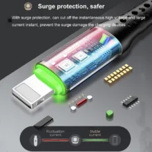 کابل تبدیل UsB-C به لایتنینگ فرست یو مدل Co25-LED طول 1 متر