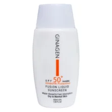 کرم ضد آفتاب بدون رنگ ژیناژن SPF 50 مدل 00 مناسب پوست‌های خشک  و معمولی حجم 50 میلی‌لیتر
