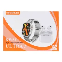 ساعت هوشمند 49 میلی متری مدل KEQIWEAR KW52 Ultra3 با بند فلزی