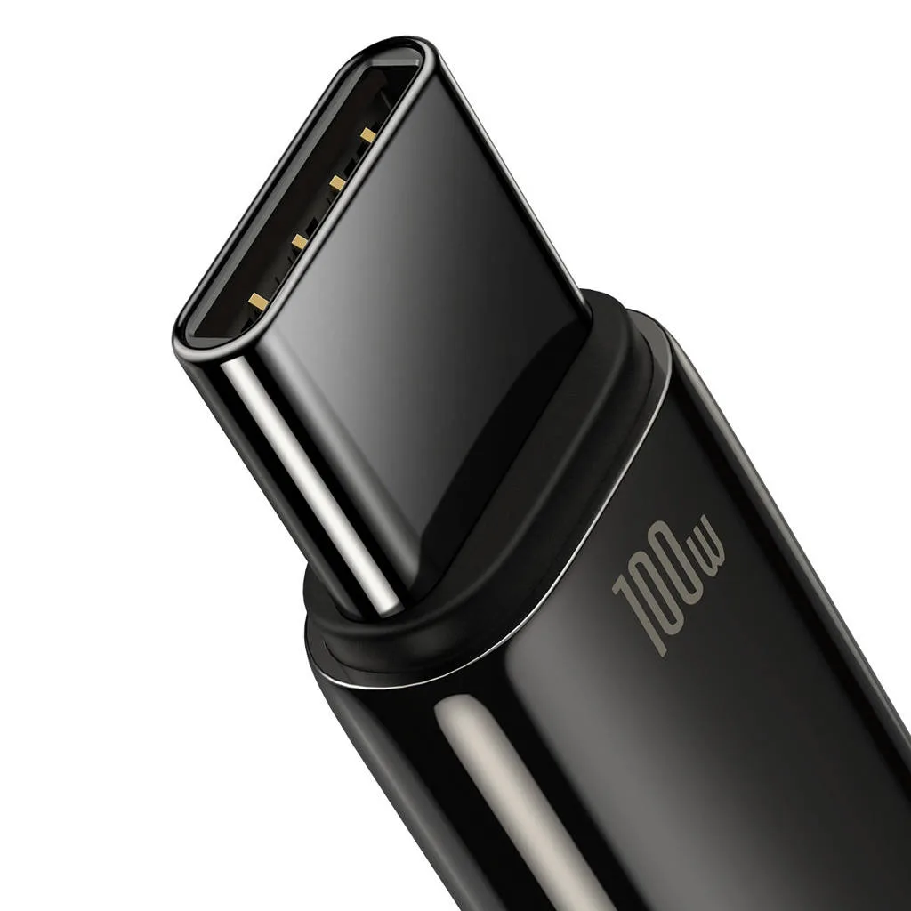 کابل تبدیل USB به USB-C باسئوس مدل Tungsten Gold 100W طول 2 متر