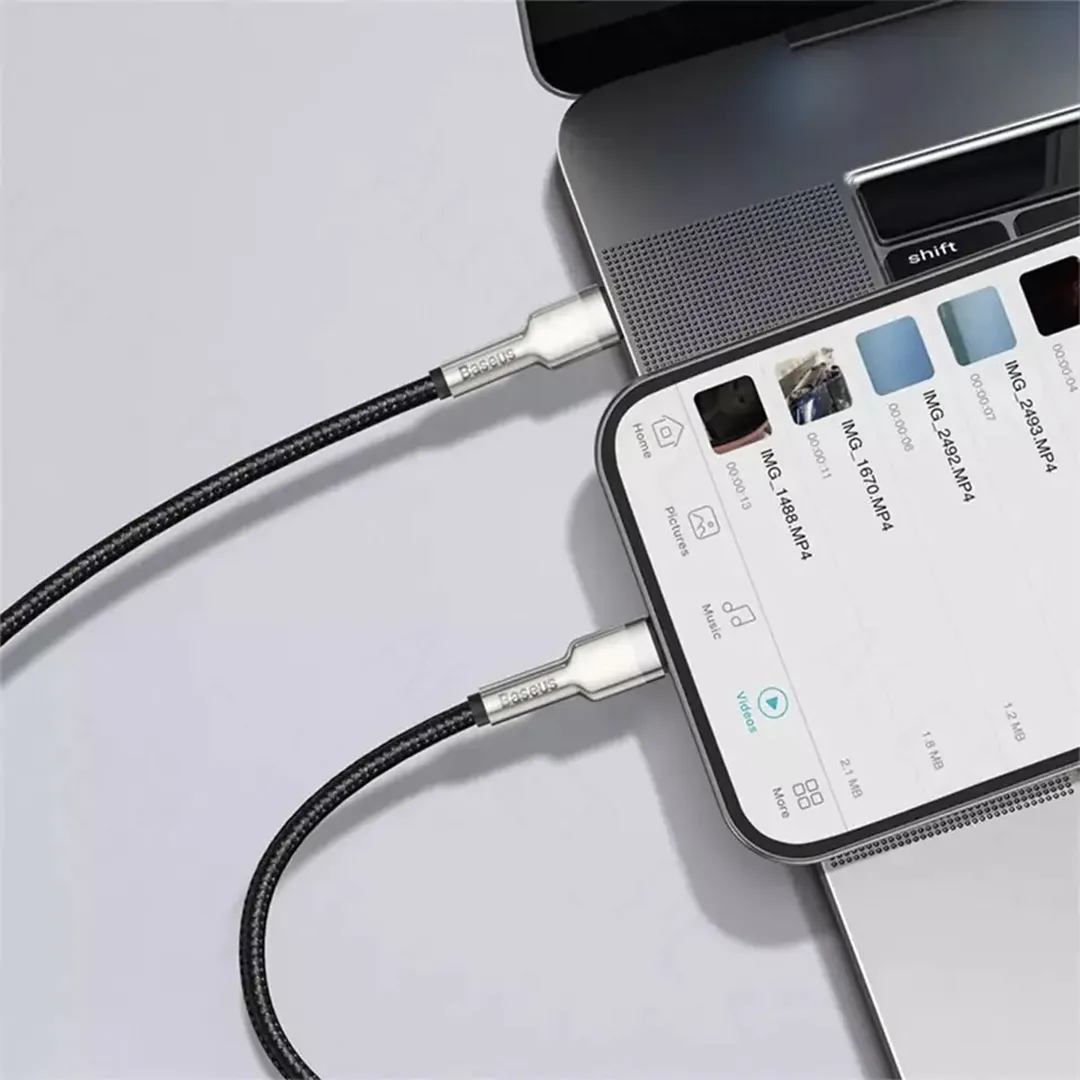 کابل تبدیل USB-C به لایتنینگ باسئوس مدل CAJK-B01 20W طول 2 متر