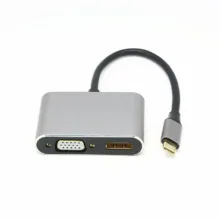مبدل USB-C به HDMI/VGA کی نت مدل K-COUC30HV