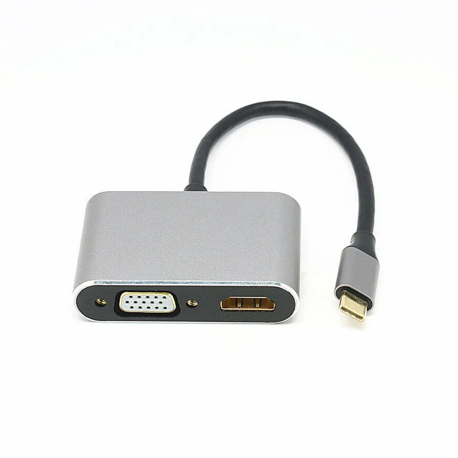 مبدل USB-C به HDMI/VGA کی نت مدل K-COUC30HV