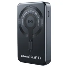 پاوربانک 15 وات گرند اسکای طرح مگ سیف مدل GPW-12 ظرفیت 10000 میلی‌آمپرساعت