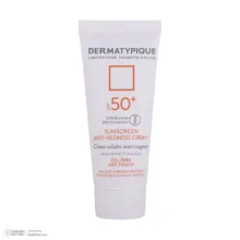 کرم ضد آفتاب بدون رنگ درماتیپیک SPF50 مدل Anti_redness ‌محافط UVB, UVA مناسب انواع پوست حجم 40 میلی‌لیتر