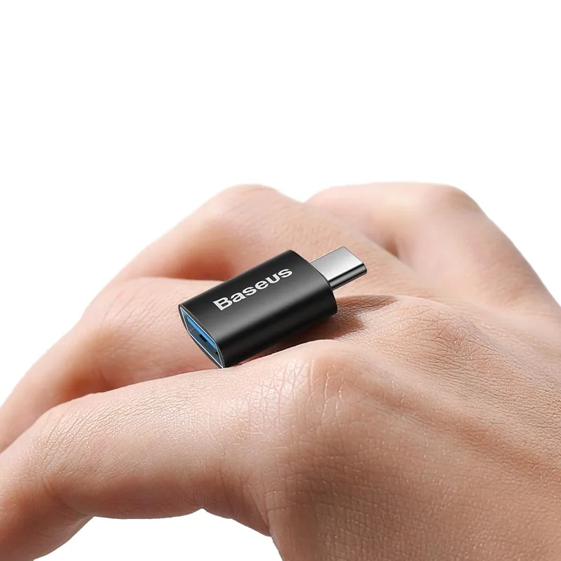 مبدل USB-C به USB-A باسئوس مدل Mini OTG Adaptor
