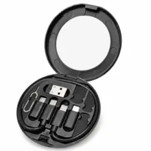 کابل تبدیل USB-C/USB به Lightning/USB-C/Micro USB هاردرون مدل TCRA 1600 طول 0.3 متر