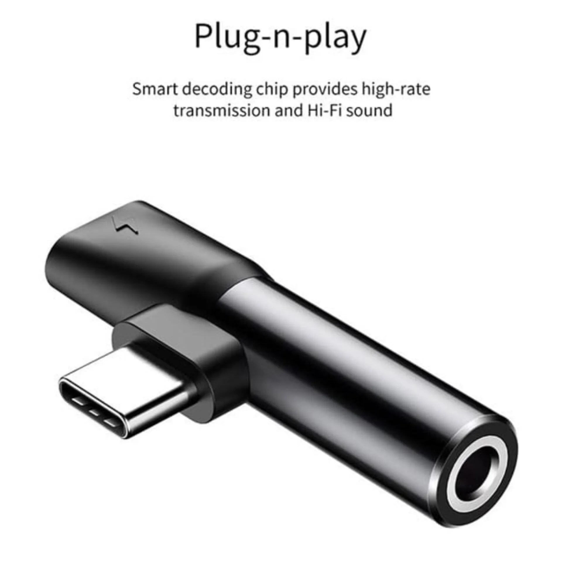 مبدل USB-C به AUX/USB-C بیسوس مدل L41 مناسب برای گوشی های شیائومی