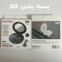 کابل تبدیل USB-C/USB به Lightning/USB-C/Micro USB هاردرون مدل TCRA 1600 طول 0.3 متر