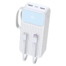 پاوربانک پی زد ایکس مدل V30 Fast Charge 22.5W Cabled ظرفیت 20000 میلی آمپر ساعت