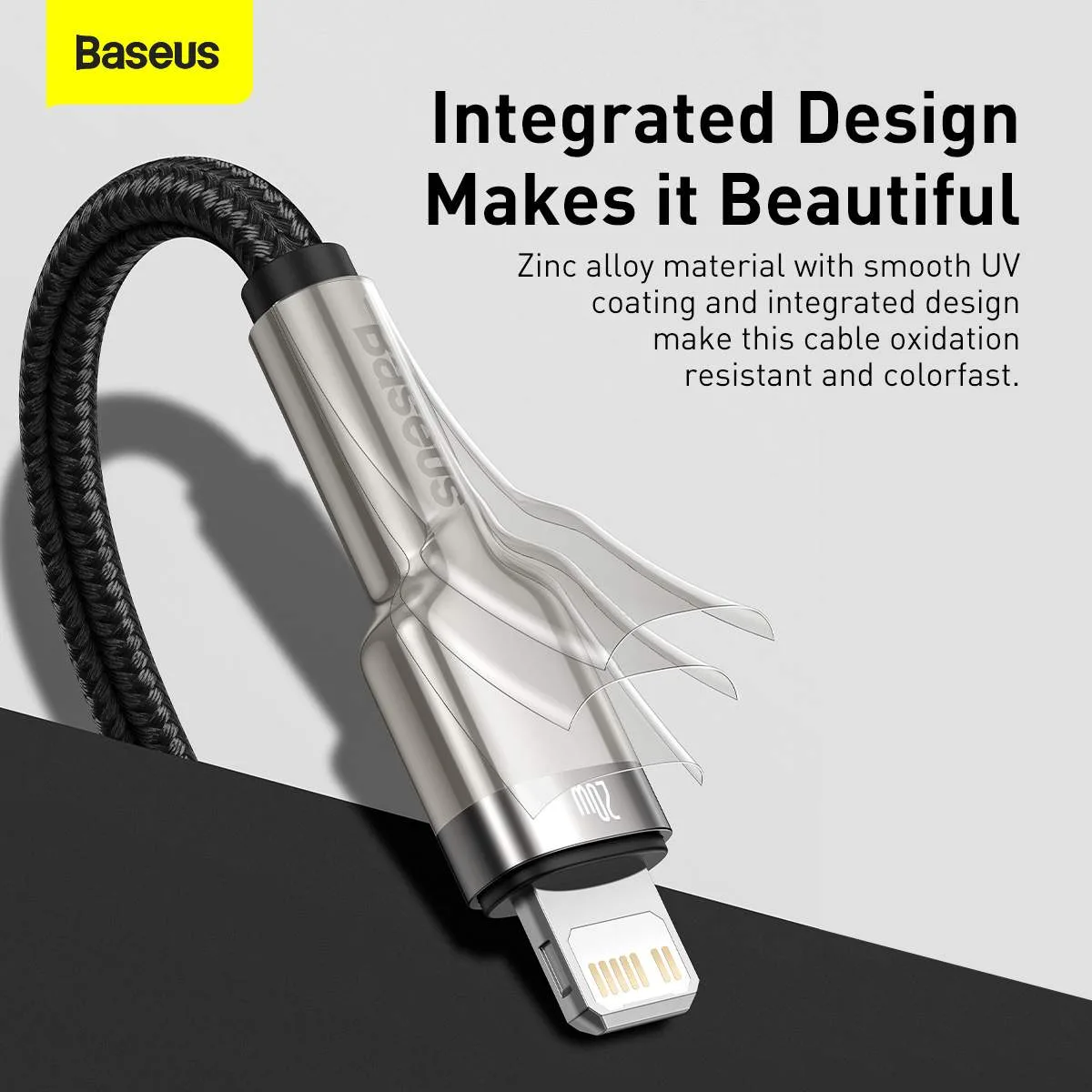 کابل تبدیل USB-C به لایتنینگ باسئوس مدل CATLJK-A01 طول 1 متر
