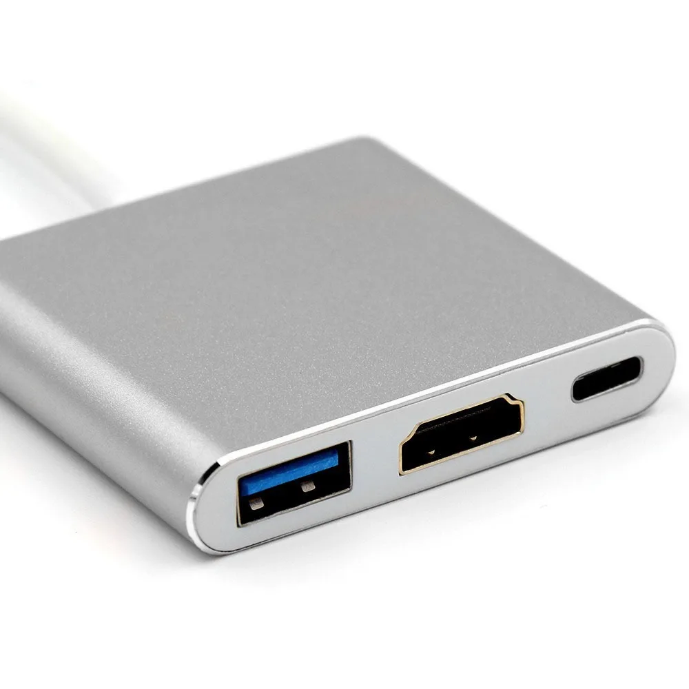مبدل USB-C به HDMI /  USB3.0/ USB-c مدل MULTIPORT