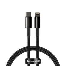 کابل تبدیل USB-C به لایتنینگ باسئوس مدل CATLWJ-01 20W طول 1متر