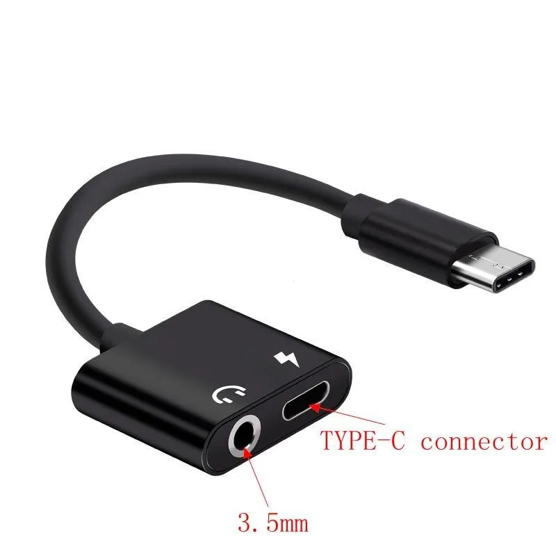 مبدل USB-C به USB-C/AUX مدل 858